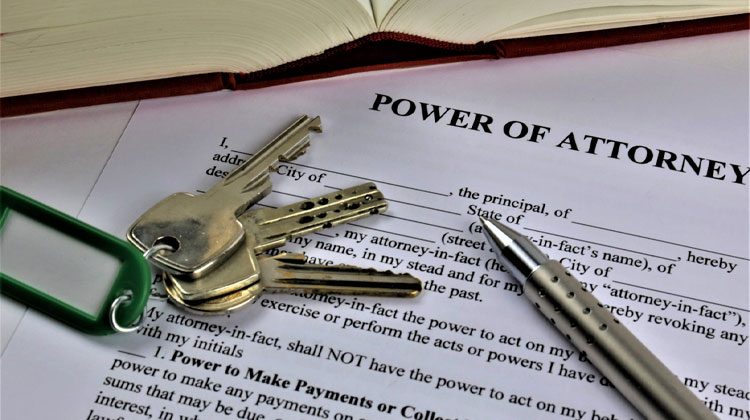 An concept Image of a power of attorney
